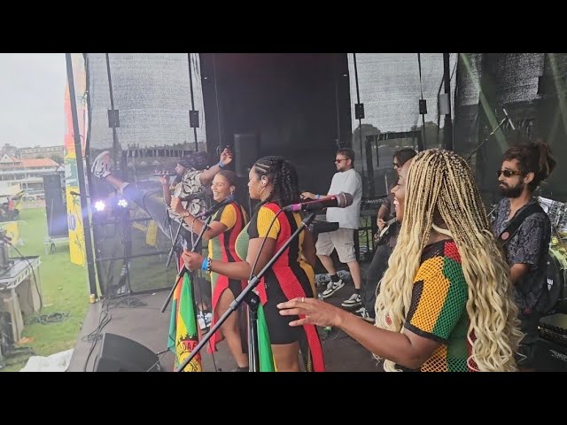 Da Fuchaman and his Fire Blaze Band live at Rum and Reggae Festival Chester. 