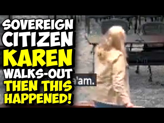 Sovereign Citizen KAREN Walks Out Of Her Hearing... Then THIS Happened!!! SovCit FAIL!