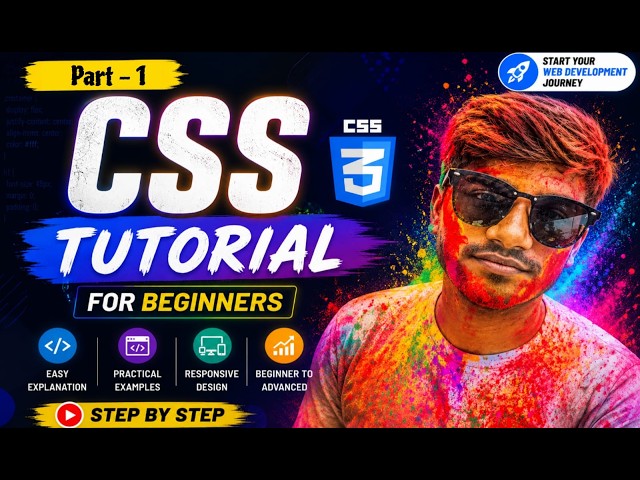CSS Basics to Advanced | Part-1 | Complete CSS Course | Prof. Rohit Kadam