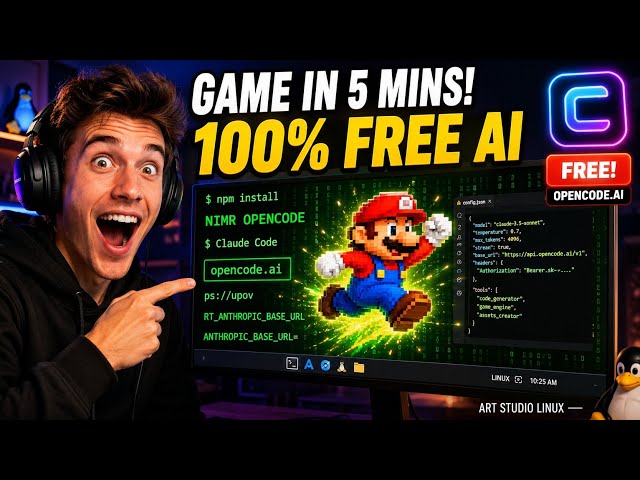 Code a Mario Game Use Claude Code for FREE in your Terminal