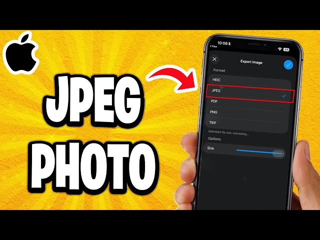 How To JPEG Photo In iPhone