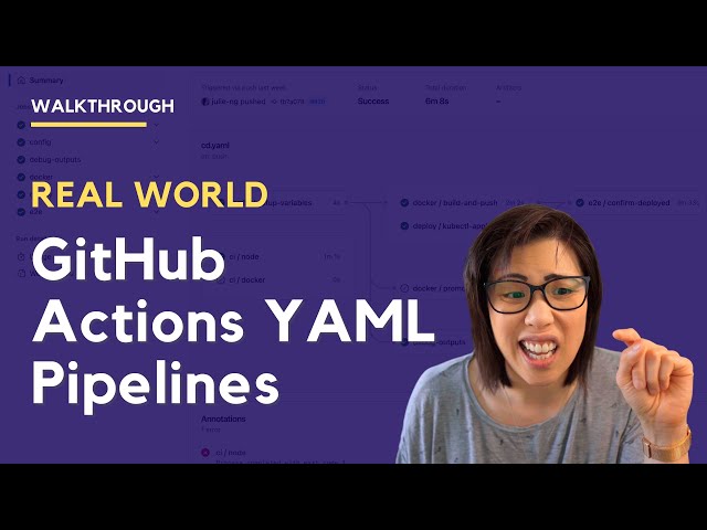 YAML Pipelines Walkthrough - GitHub Actions & Workflows