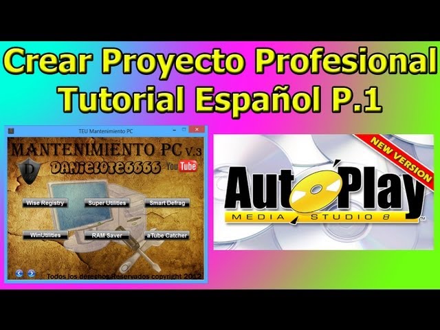 Crear Proyecto Profesional en Autoplay Media Studio. 1/2