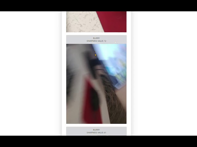Photo Blur Detection with OpenCV and Flask