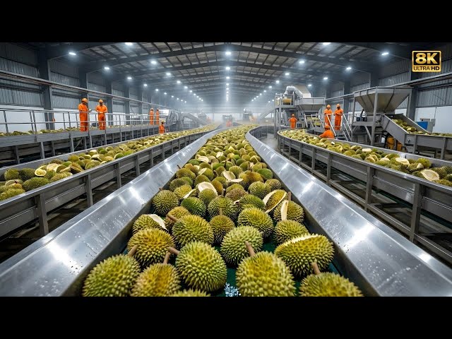 Inside the World of a Modern Durian Shell Recycling Factory You’ve Never Seen Before