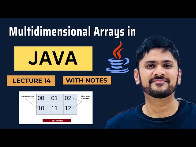 Multidimensional Arrays in Java | Create Declare Initialize Examples | Java Tutorial | Amit Thinks