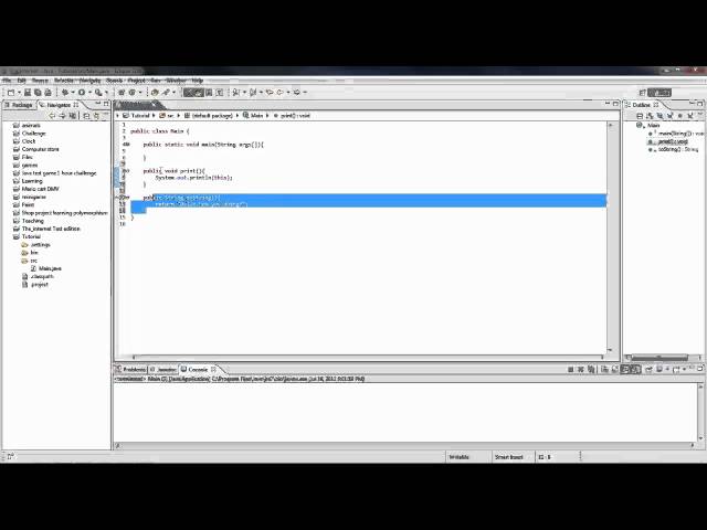 Java Tutorial #20 toString