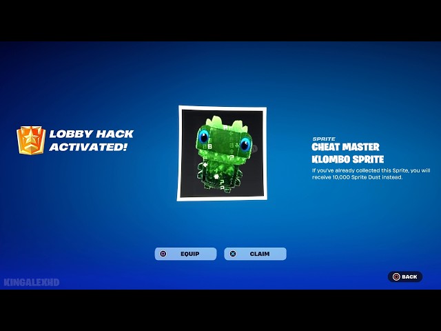 How to Get Cheat Master Klombo Sprite Admin Panel NAME FREE in Fortnite (Lobby Hack Activated Codes)