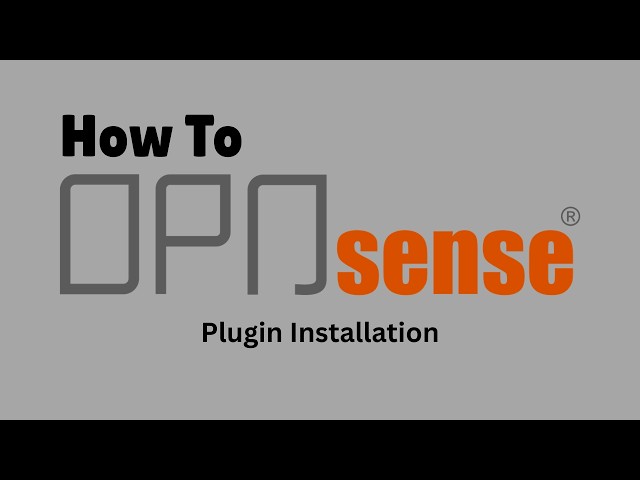 Installing a Plugin on OPNsense - 26.1.x