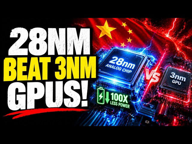 China Built a 28nm Analog Chip That Outperforms 3nm GPUs — 100x Less Power!