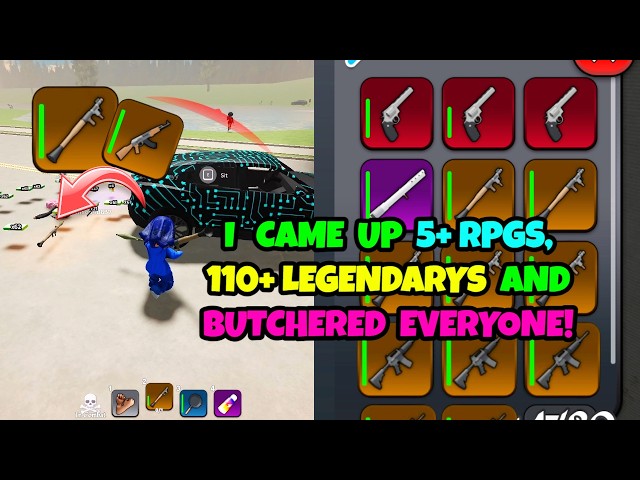 I STOLE 5+ RPGS, 110+ LEGENDARYS AND BUTCHERED EVERYONE IN BLOCKSPIN!