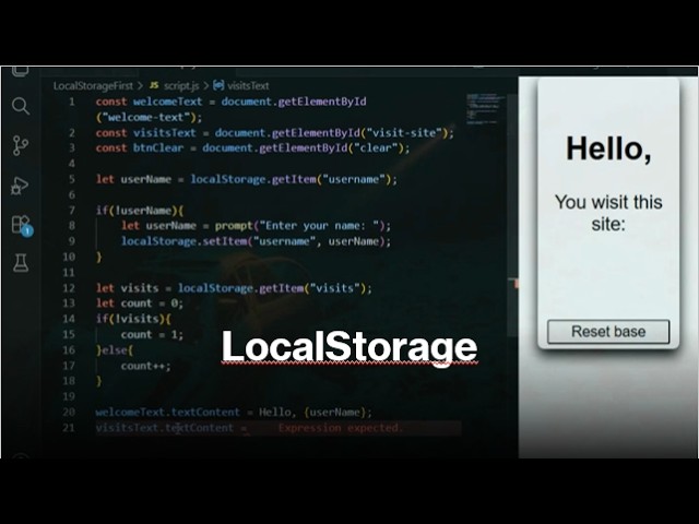 ASMR Coding: Using LocalStorage to Count User Visits [HTML/CSS/JS]