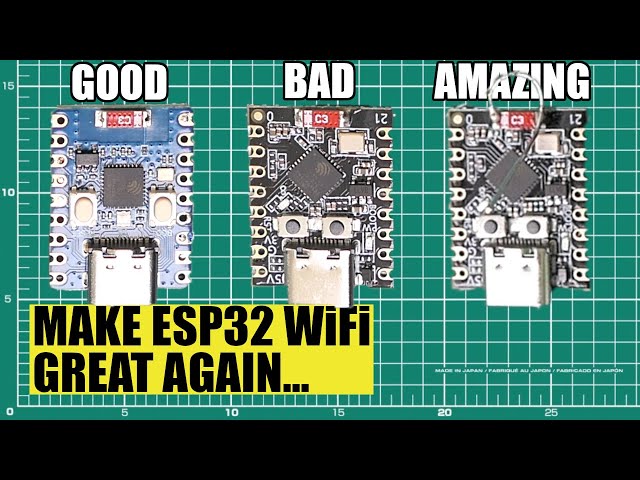 TRIPLE the WiFI RANGE of your ESP32 C3 using ONE wire! #esp32