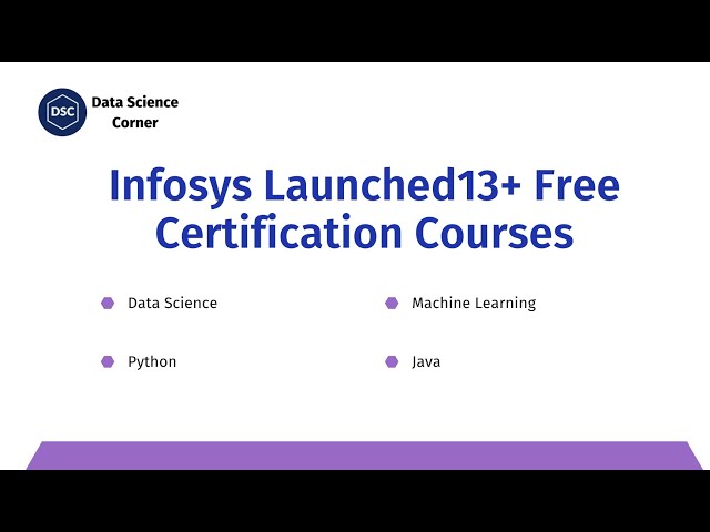 Infosys Launched13+ Free Certification Courses | Python, Java, Data Science | Students & Jobseekers