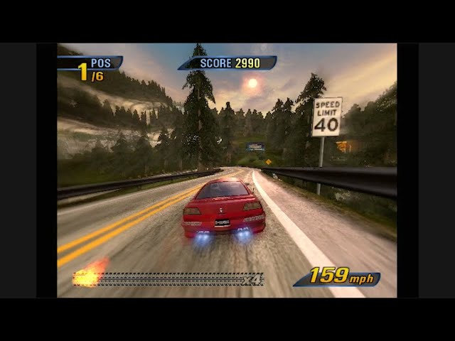 Burnout 3 PS2. Real Hardware. Component.