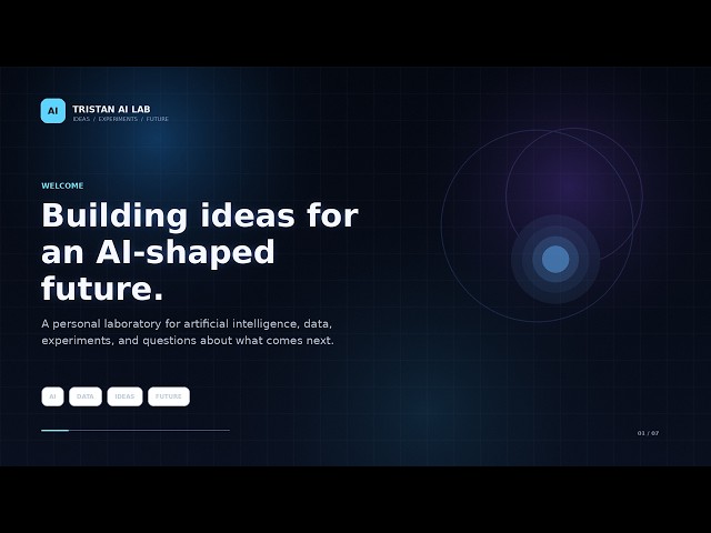 Welcome to Tristan AI Lab | AI Projects, Ideas & Experiments