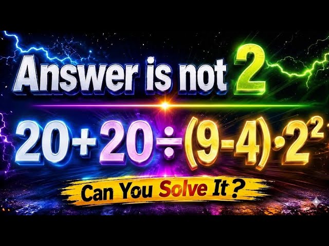 20+20÷(9-4).2²=? 🥺अगर इस तरीका से कोई सवाल को हल करे तो उसका 💯  नम्बर जरुर आएगा😃 || BODMAS Rule