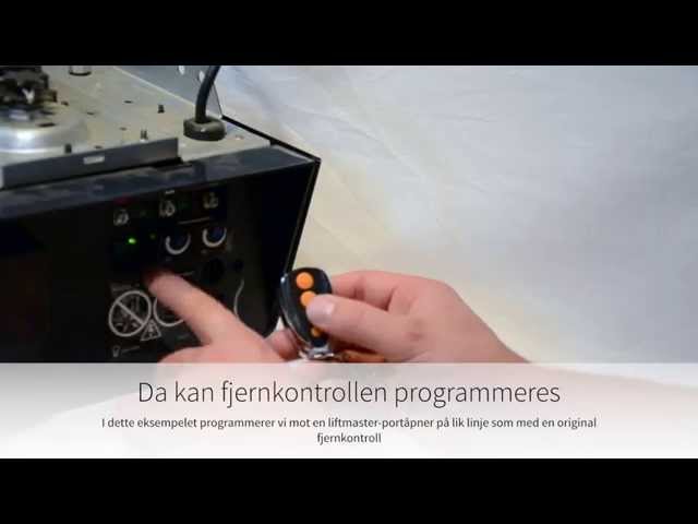 Hvordan programmere vår fjernkontroll direkte til portåpner (PS-MK1, PS-MK2)