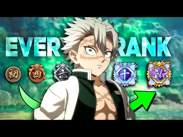 Playing EVERY RANK in Demon Slayer 2 in 1 Video