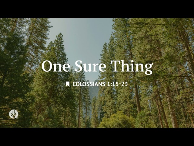 One Sure Thing | Audio Reading | Our Daily Bread Devotional | June 27, 2026