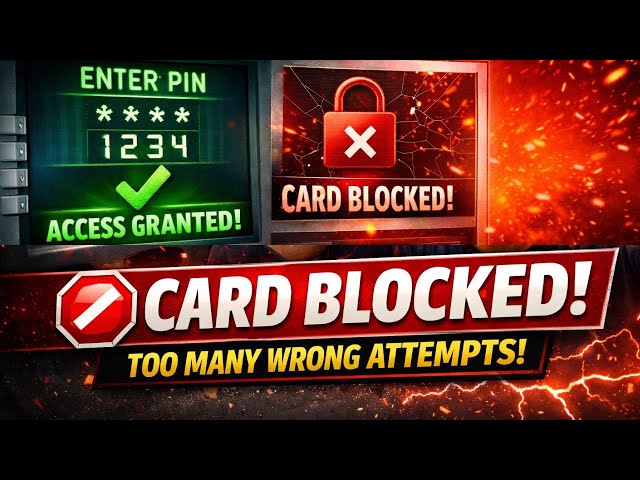 Python ATM PIN System | 3 Wrong Attempts = Card Block