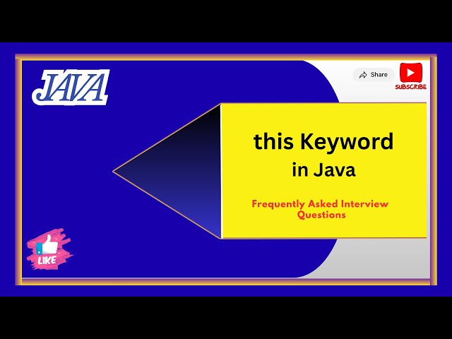 this Keyword in Java #interviewquestions #tutorial 