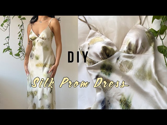 DIY Silk Prom Dress/ Evening Gown