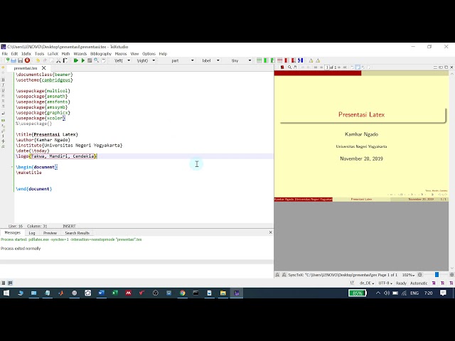 Bekerja menggunakan Texstudio Very Easy #2