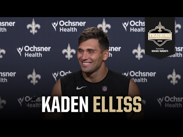 Kaden Elliss on joint practices, Chase Young | Saints Training Camp 2026
