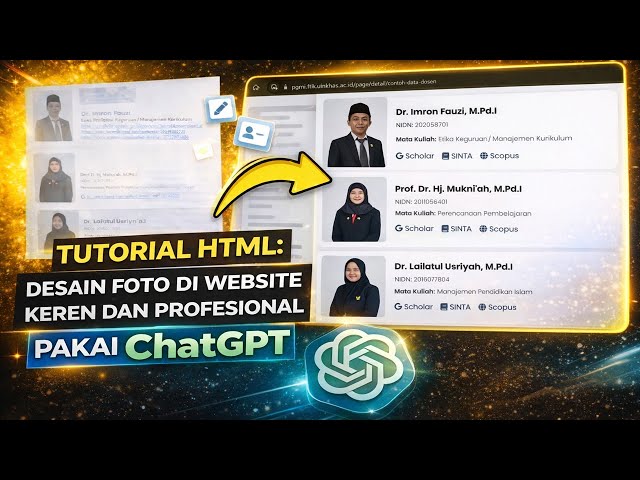 Tutorial HTML: Desain Foto di Website Keren dan Profesional Pakai ChatGPT
