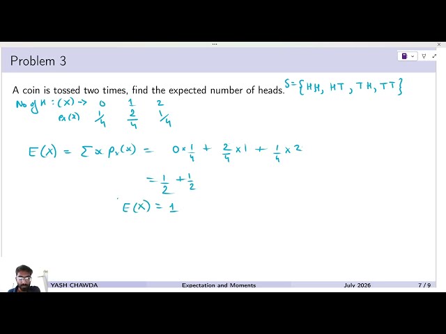 Expectation of Random Variable | With solved problems