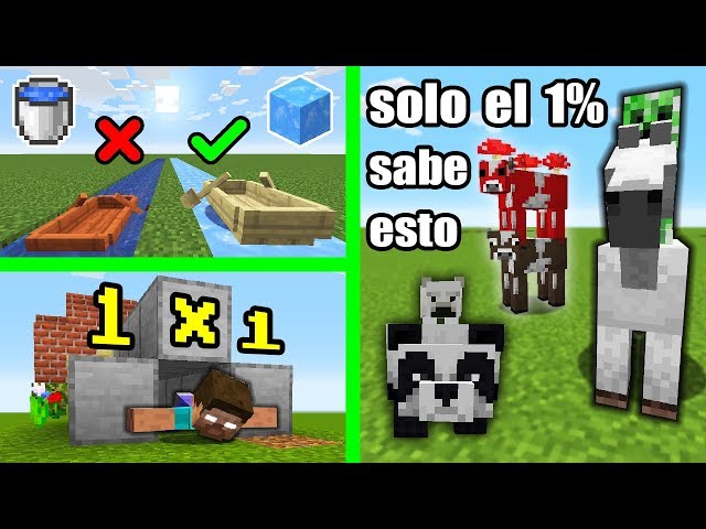 10 Cosas Increíbles que Puedes hacer en Minecraft y NO Sabías (PARTE 2)
