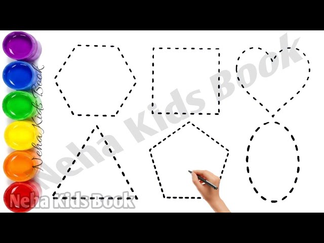 Drawing shapes for kids, Learn 2D shapes, Colors for toddlers | Preschool Learning, Educational v...