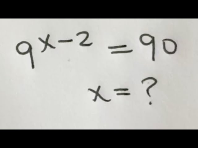 Solve for x in this nice exponential equation | Math Olympiad Mathematics