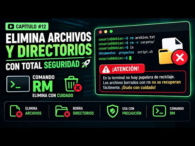 Domina el comando RM en la Terminal: Borrar Archivos y Carpetas 🚀 | Capítulo #12