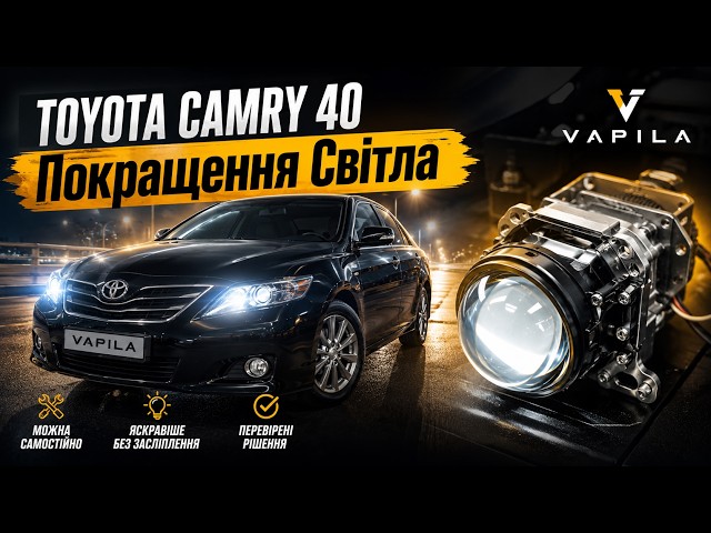 Toyota Camry 40 headlights dim? Replacing old lenses with BI-LED on a budget