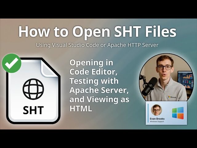 How to Open SHT Files (HTML Server Side Include)