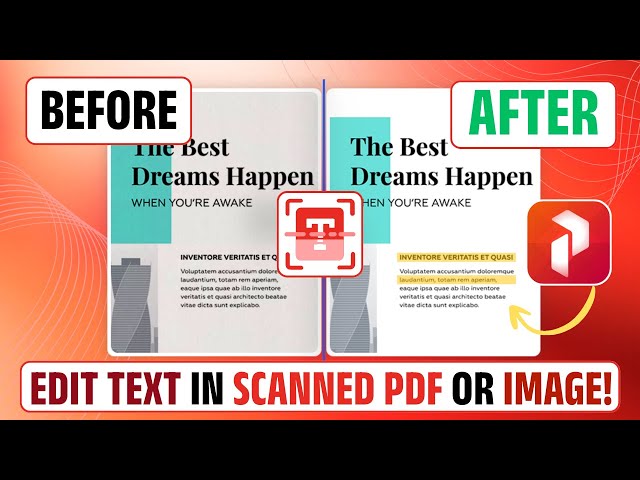 How to Edit Text in Scanned PDF or Image | Best OCR PDF Editor #ocr #editpdf #PDFEditing