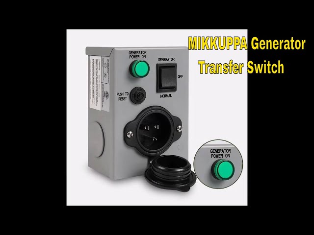 MIKKUPPA 15 Amp 125V Generator Manual Transfer Switch