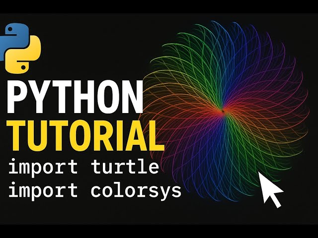 Draw Beautiful Flowers with Python Turtle in 2025 | Step-by-Step Coding Tutorial