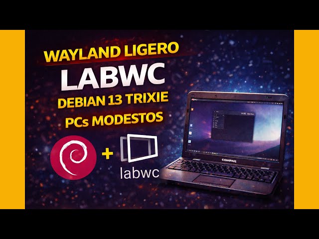 labwc on Debian 13 Trixie: Lightweight and functional Wayland