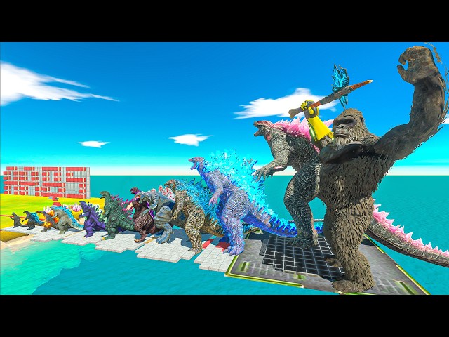 Evolution of Godzilla & Kong Size Comparison - Animal Revolt Battle Simulator
