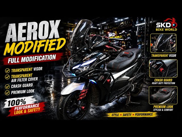 👉 Yamaha Aerox 155 Modified 🔥 | Best Aerox 155 Modification in India