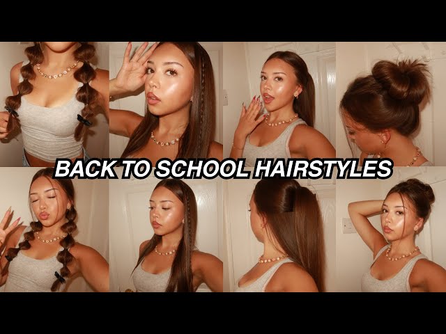 BACK TO SCHOOL HAIRSTYLES!! *HEATLESS* *EASY*