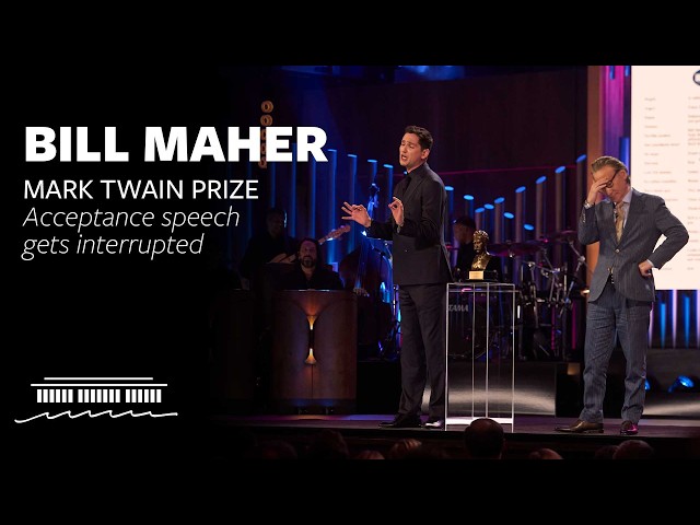 Bill Maher's Acceptance Speech Interrupted | 2026 Mark Twain Prize