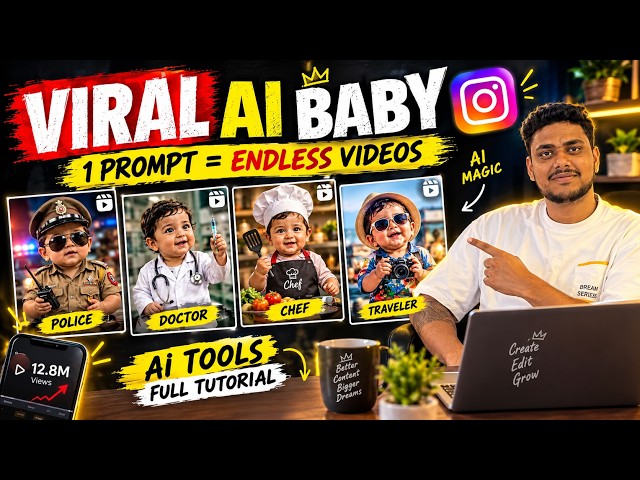 AI Baby Talking Video Kaise Banaye 😍 | Viral Baby AI Video | Trending AI Video Tutorial 2026