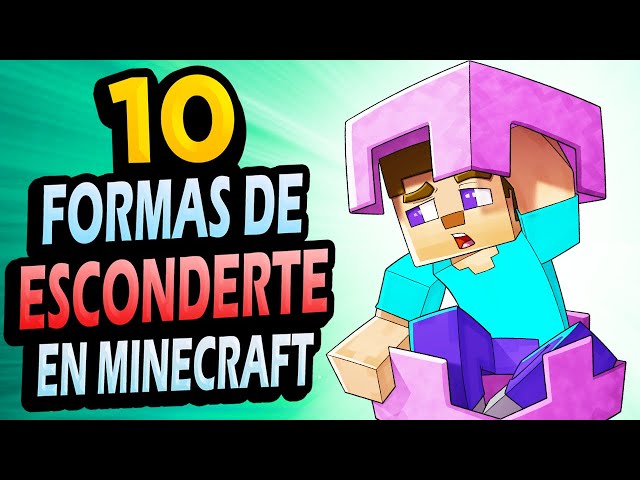 ✅ 10 Formas de ESCONDERTE en Minecraft!! #3