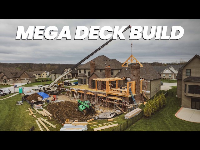 COMPLETE LUXURY DECK BUILD | Construction ASMR | KBUILD Series