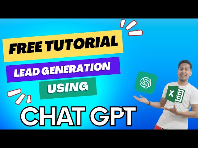 HOW TO GENERATE LEADS USING CHAT GPT AND GOOGLE EXCEL SPREADSHEETS | #leadgeneration