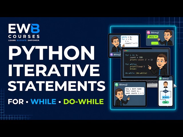 Python Iterative Statements Explained | for Loop, while Loop & do-while Behavior | Python Tutorial